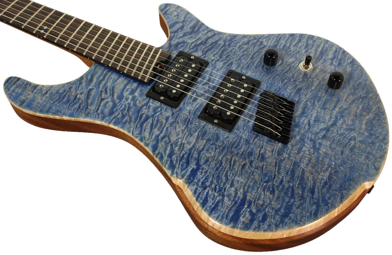 American Exotic Guitars DC-Multi, Quilted Maple and Mahogany - Image 6