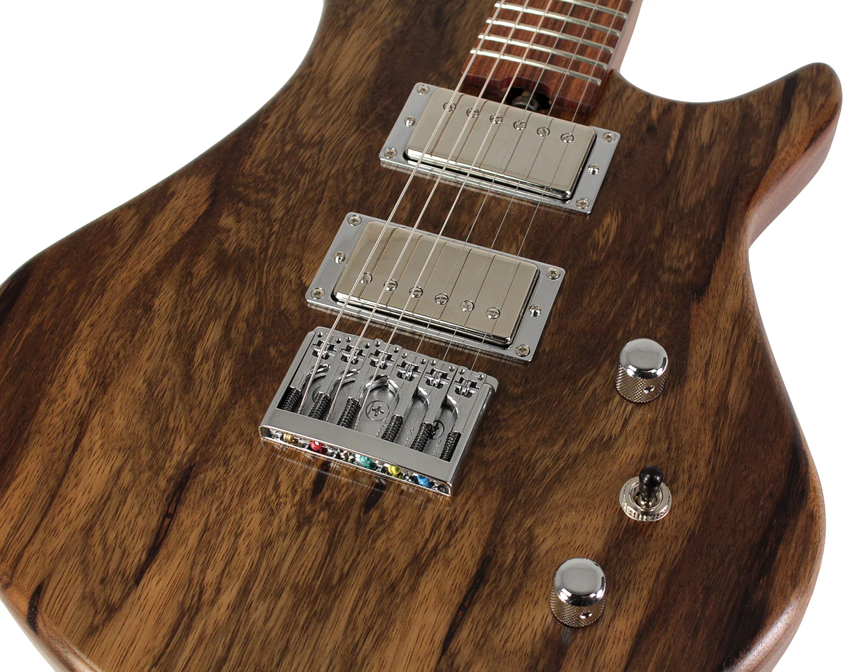 American Exotic Guitars DC-Standard, Black Limba, Walnut, Natural - Image 3