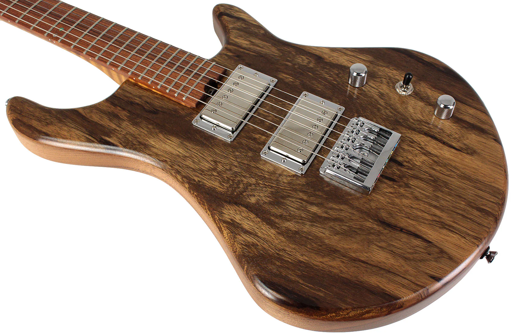 American Exotic Guitars DC-Standard, Black Limba, Walnut, Natural - Image 4