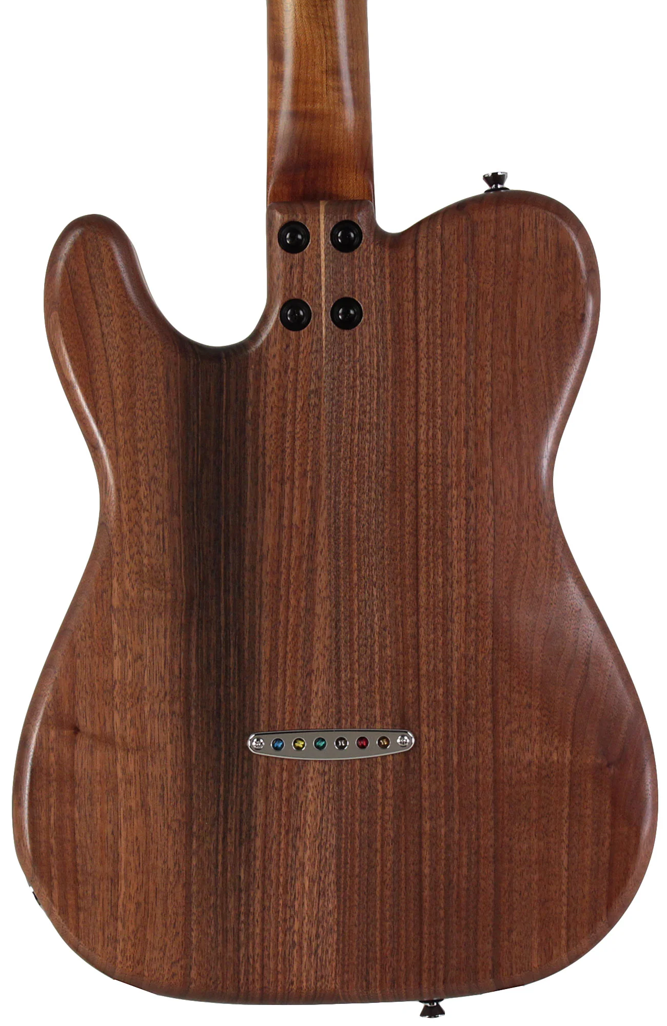 American Exotic Guitars TX-HS, Quilt Maple, Walnut, Faded Slate Blue - Image 6