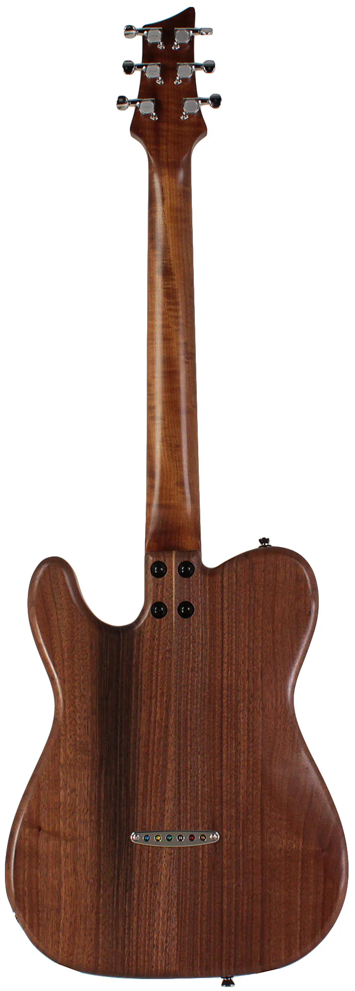 American Exotic Guitars TX-HS, Quilt Maple, Walnut, Faded Slate Blue - Image 7