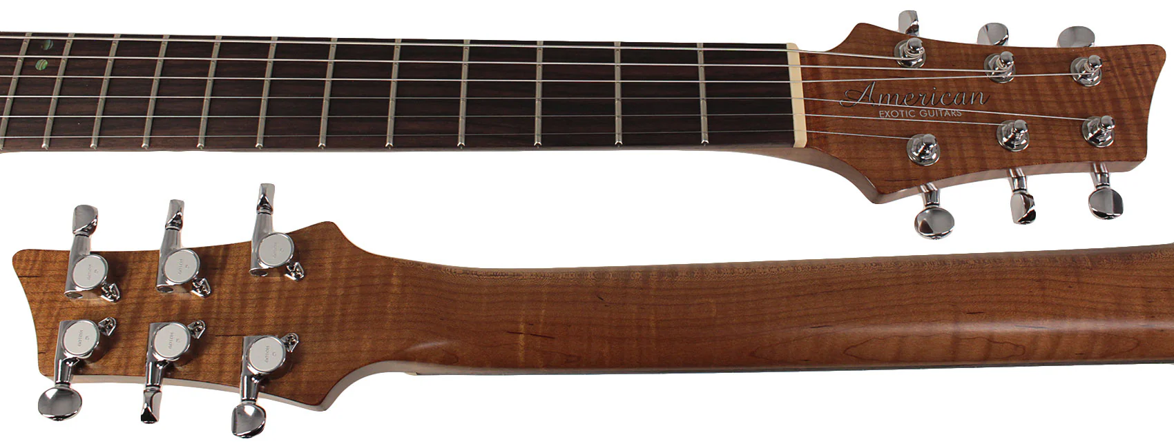 American Exotic Guitars TX-SS, Quilt Maple, Walnut, 3-Tone Burst - Image 10