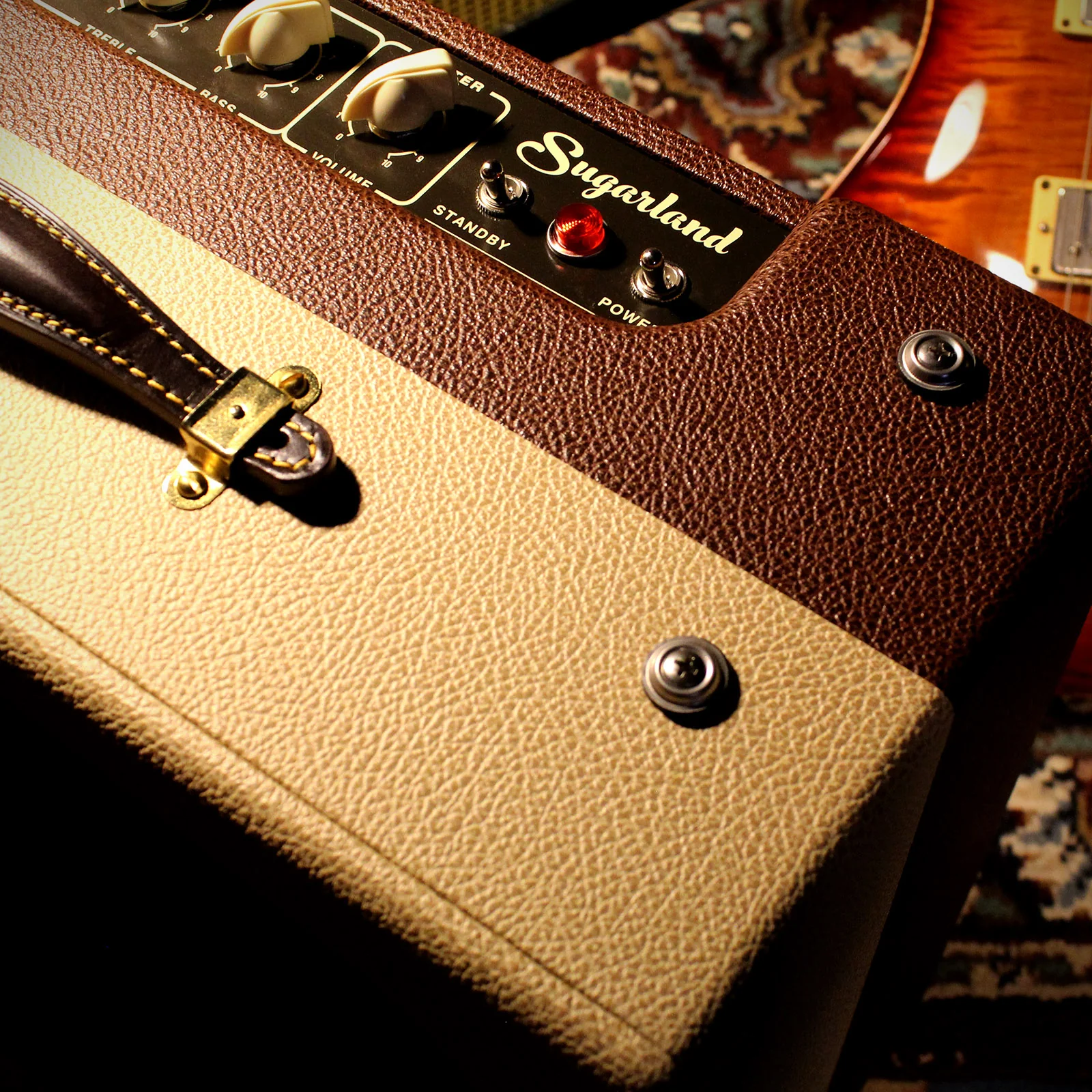 Bartel Amplifiers Sugarland 12w 1x12 Combo Amplifier, Custom Cream, Brown - Image 5