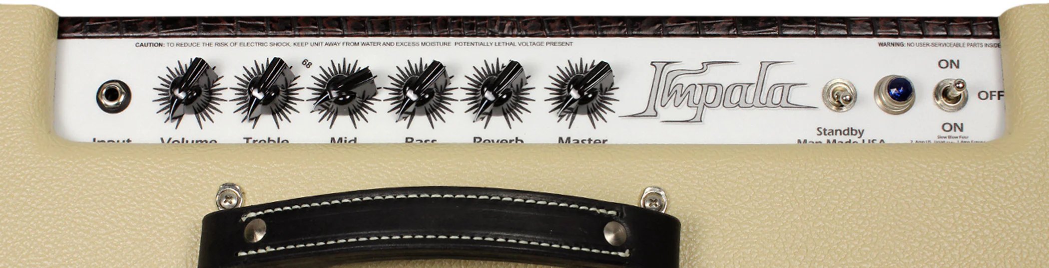 Carr Impala Amp, Cream, Brown Gator - Image 3