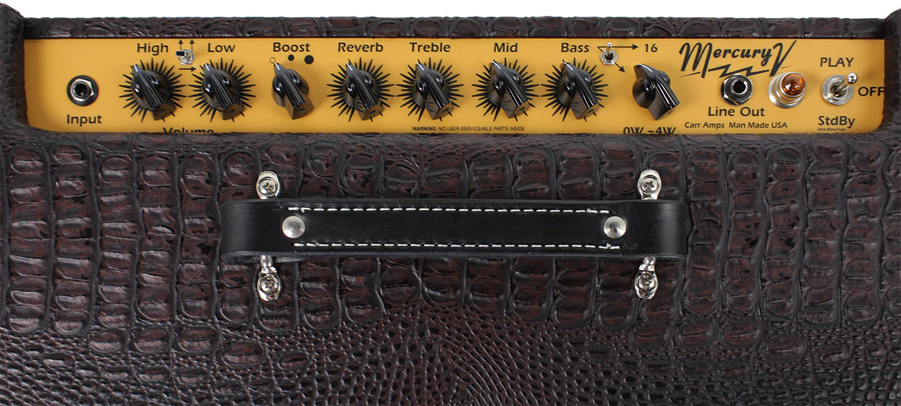 Carr Mercury V 1x12 Combo Amp, Brown Gator - Image 4