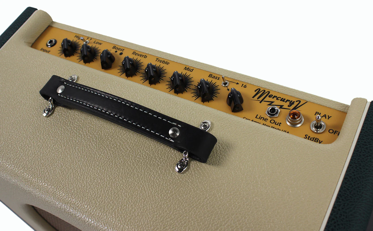 Carr Mercury V 1x12 Combo Amp, Cream, Emerald Green - Image 5