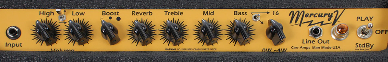 Carr Mercury V 1x12 Combo Amp, Black - Image 6