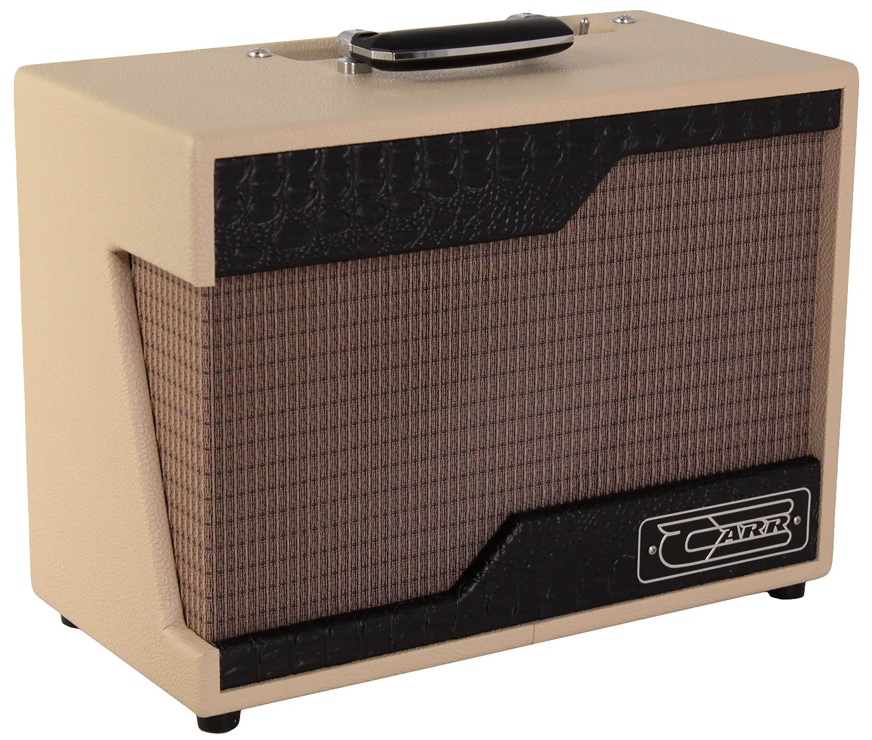 Carr Raleigh 1x10 Combo Amp, Cream, Black Gator Front Panel - Image 3