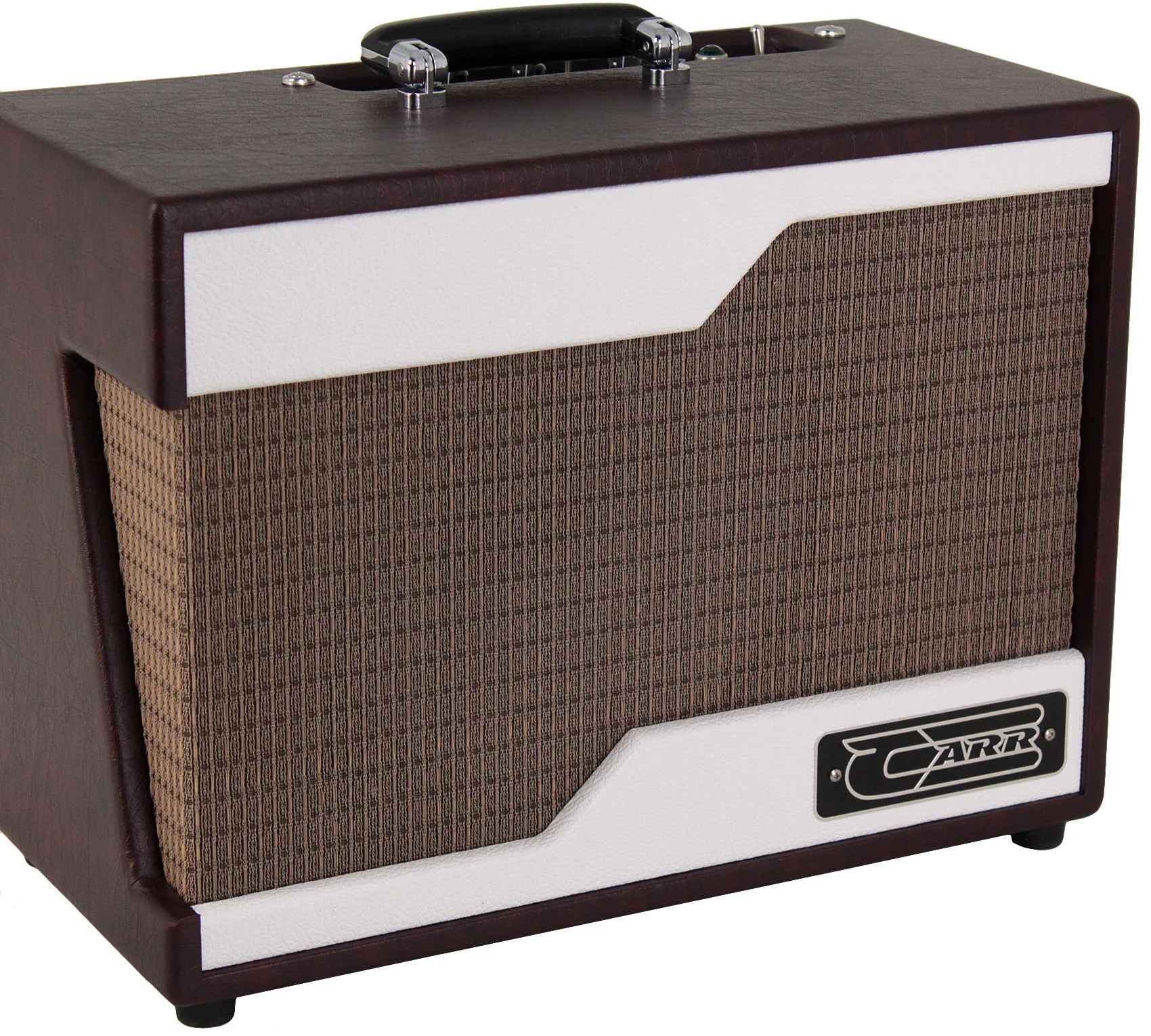 Carr Raleigh 1x10 Combo Amp, White, Wine - Image 3