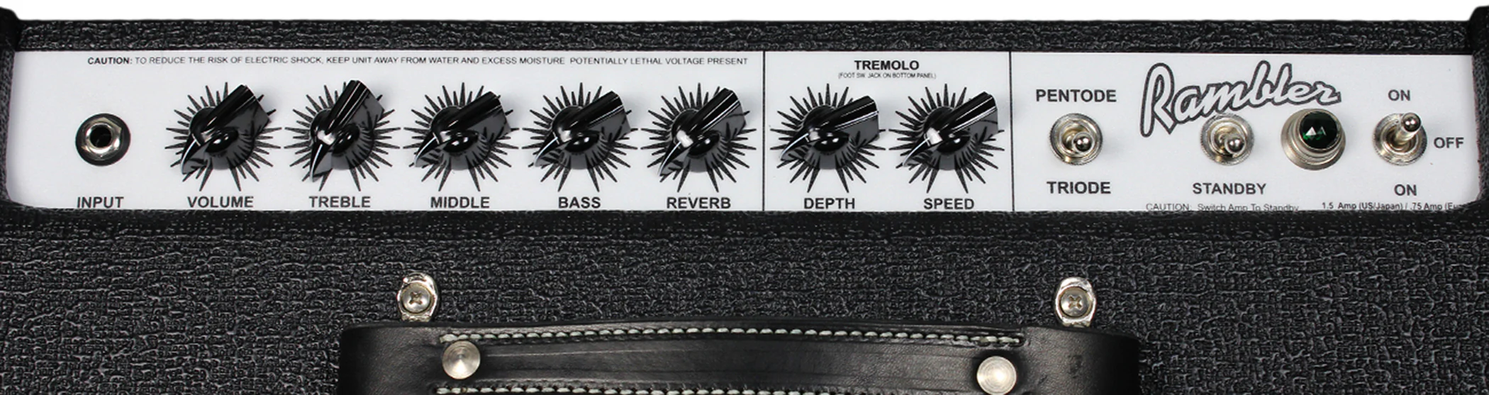 Carr Rambler 1x12 Combo Amp, Black - Image 4