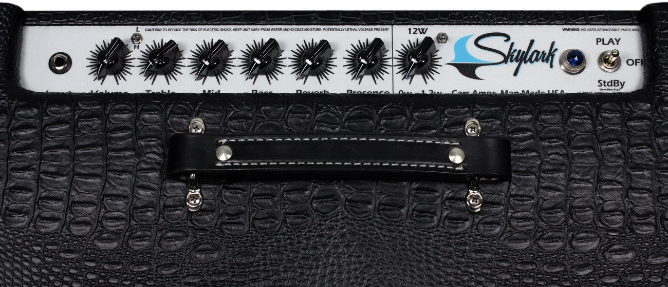 Carr Skylark 1x12 Combo Amp, Black Gator, Tweed - Image 3