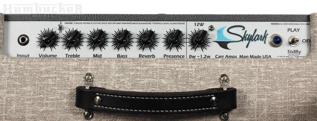 Carr Skylark 1x12 Combo Amp, Slub, Slate - Image 3
