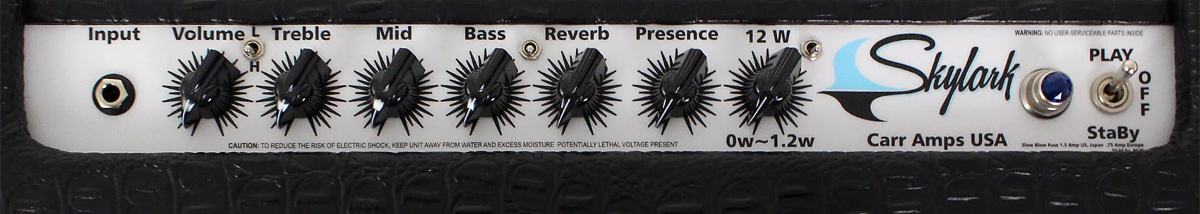 Carr Skylark Special 1x12 Combo Amp, Black Gator - Image 3