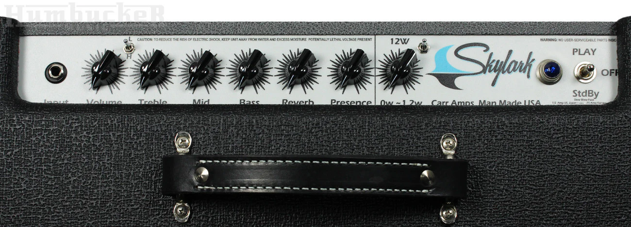 Carr Skylark 1x12 Combo Amp, Wine Taurus, Slub - Image 3