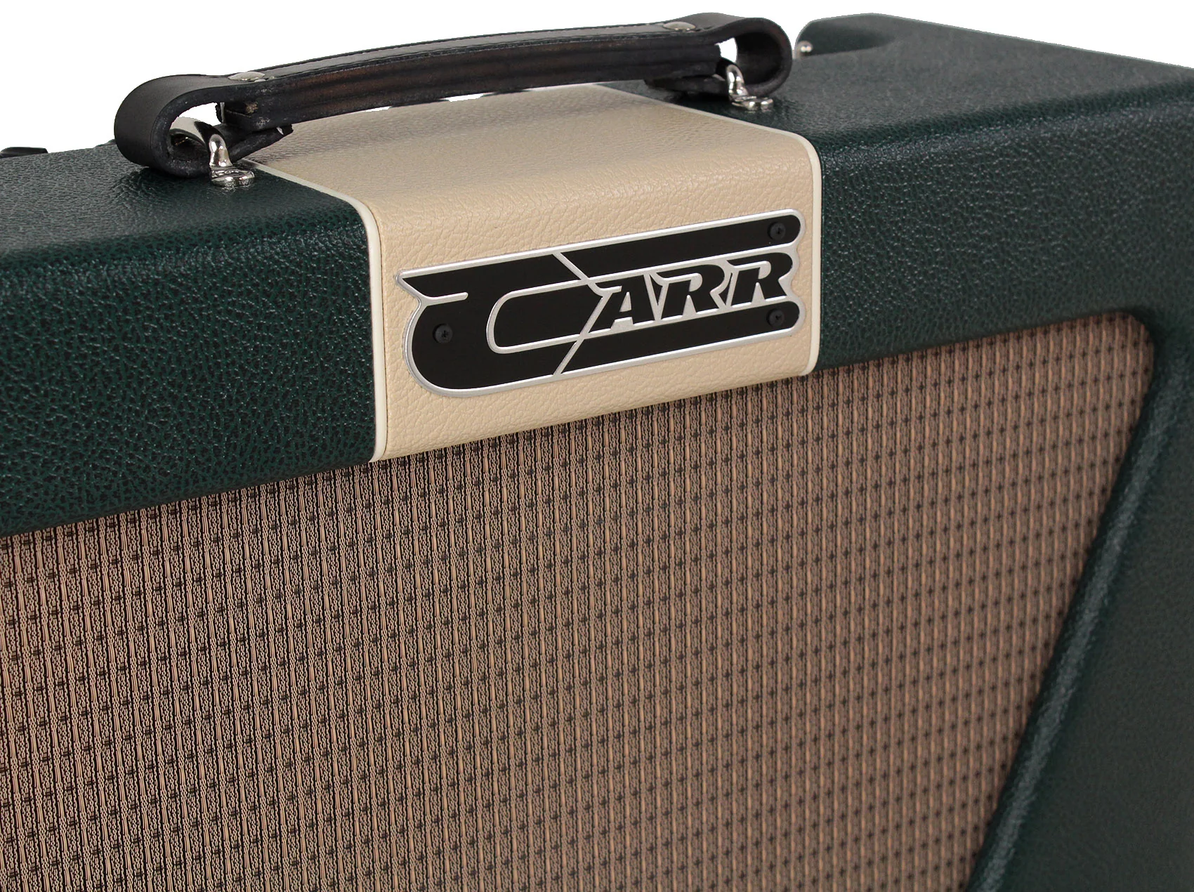 Carr Super Bee 1x10 Combo Amp, Emerald Green, Cream Stripe - Image 3
