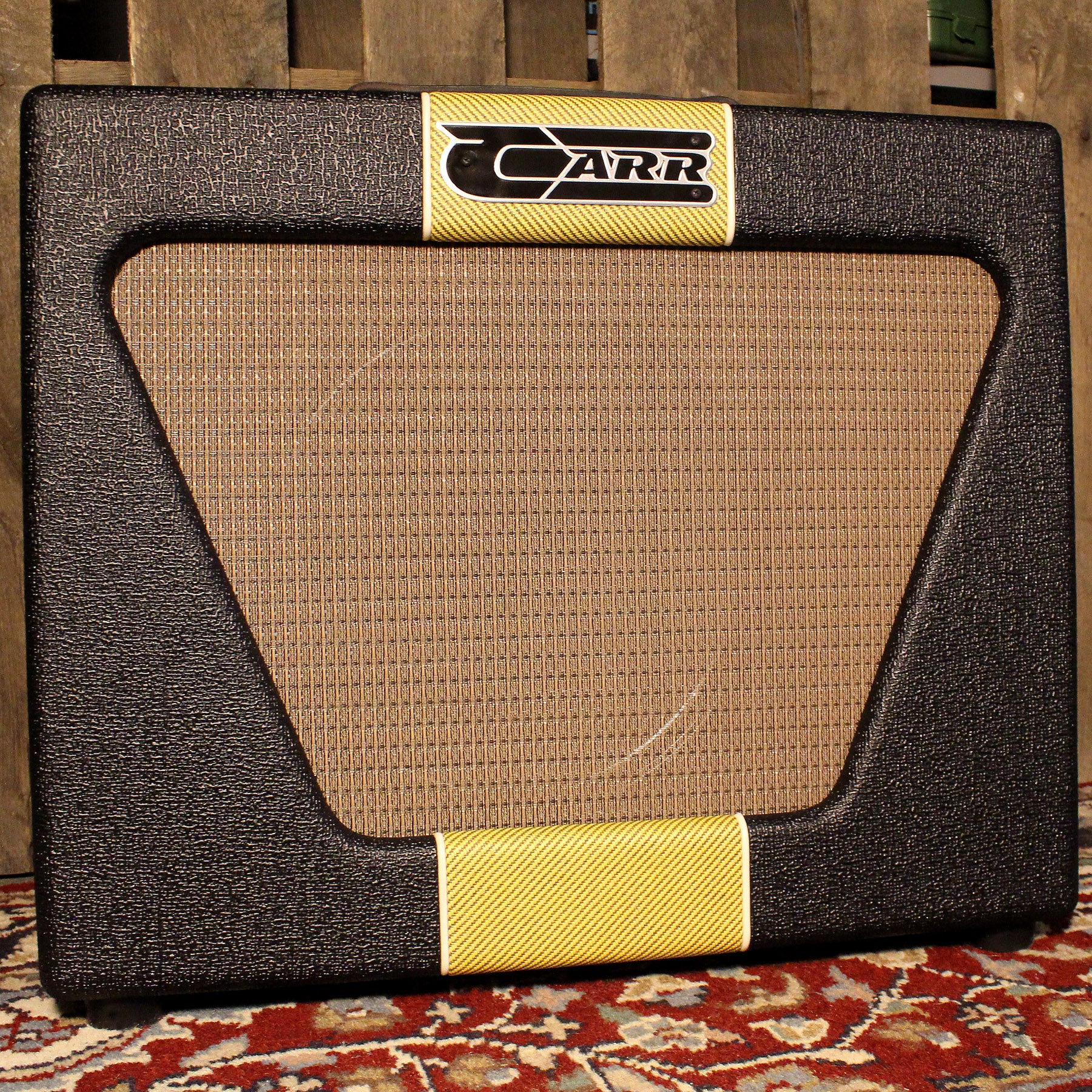 Carr Super Bee 1x12 Combo Amp, Black, Tweed Stripe - Image 5
