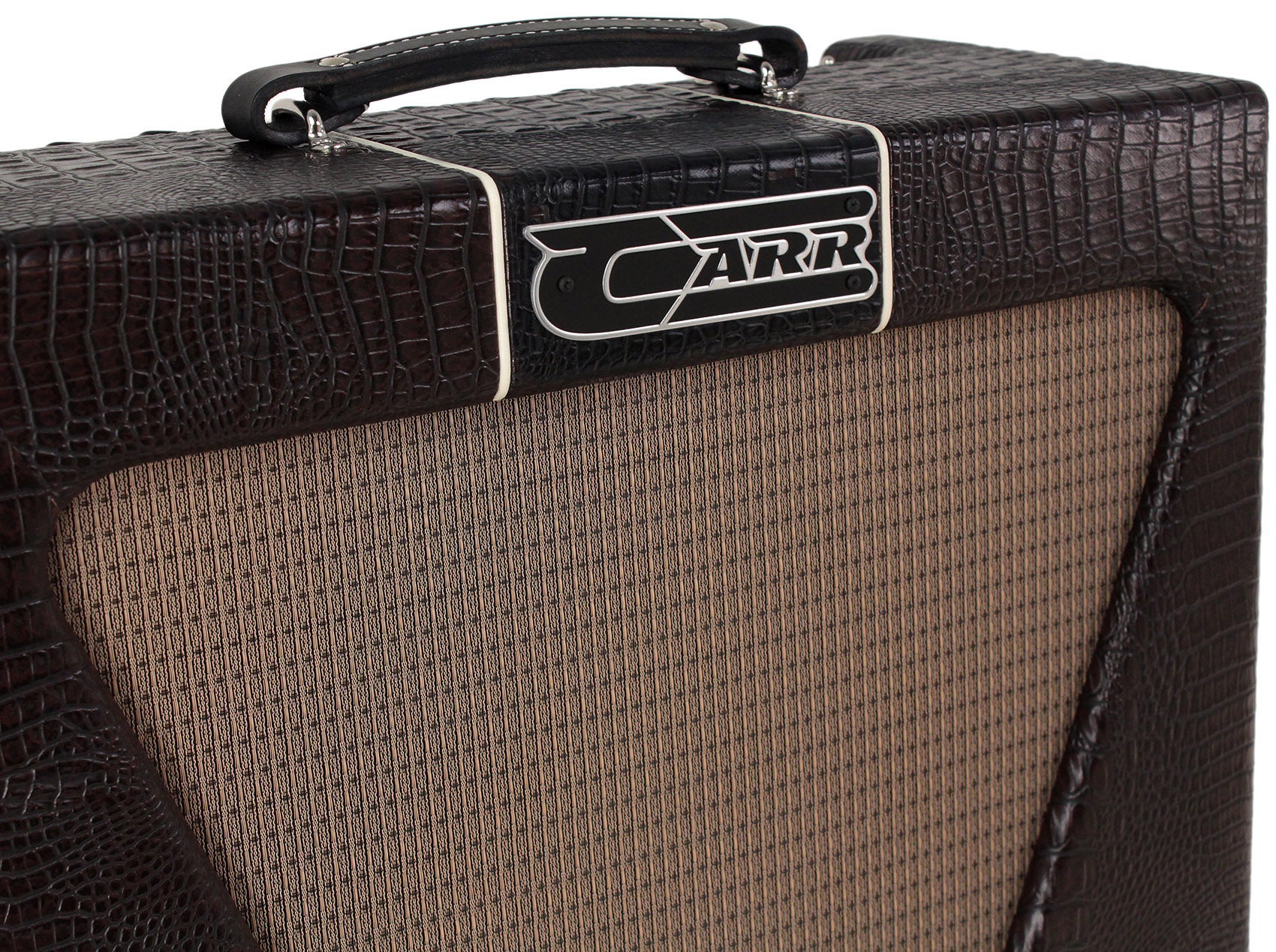 Carr Super Bee 1x12 Combo Amp, Brown gator, Black Gator Stripe - Image 3