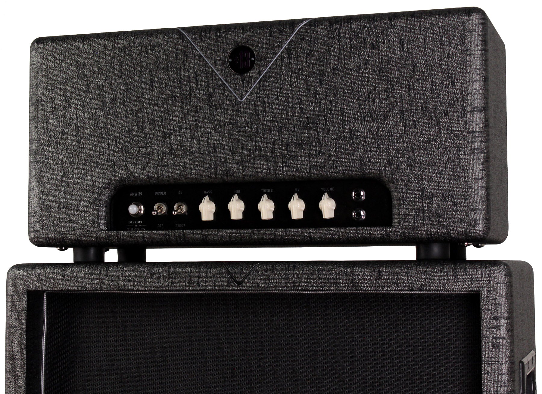 Divided By 13 AMW 39 Head, 2x12 Diagonal Speaker Cab, Pewter Trout - Image 7