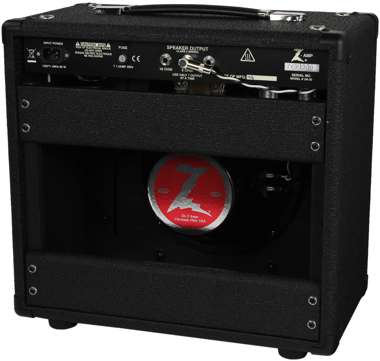Dr. Z Carmen Ghia 1x10 Combo, Black Tuxedo - Image 2