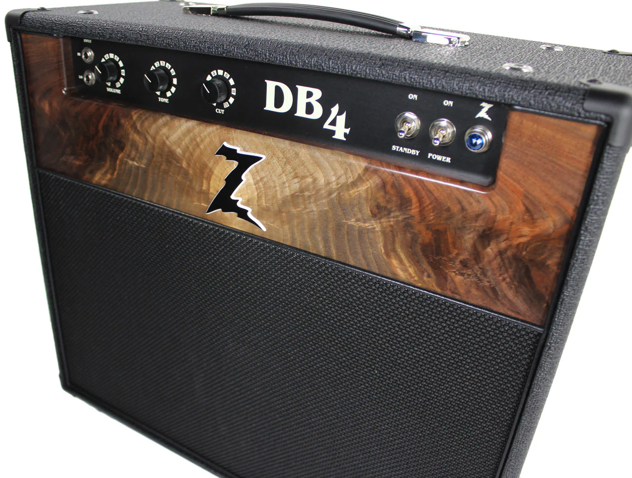 Dr. Z DB4 1x12 Combo - Black - Custom Burl Walnut - Image 4
