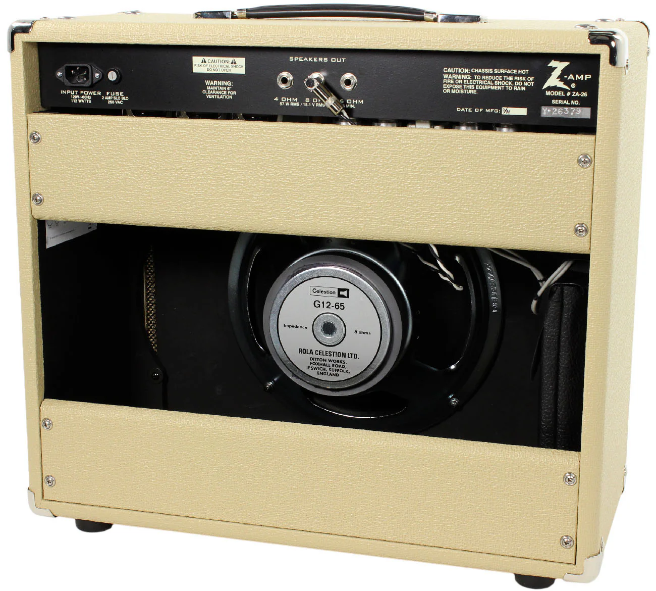 Dr. Z EZG-50 1x12 Combo - Blonde - ZW Grill - Image 2