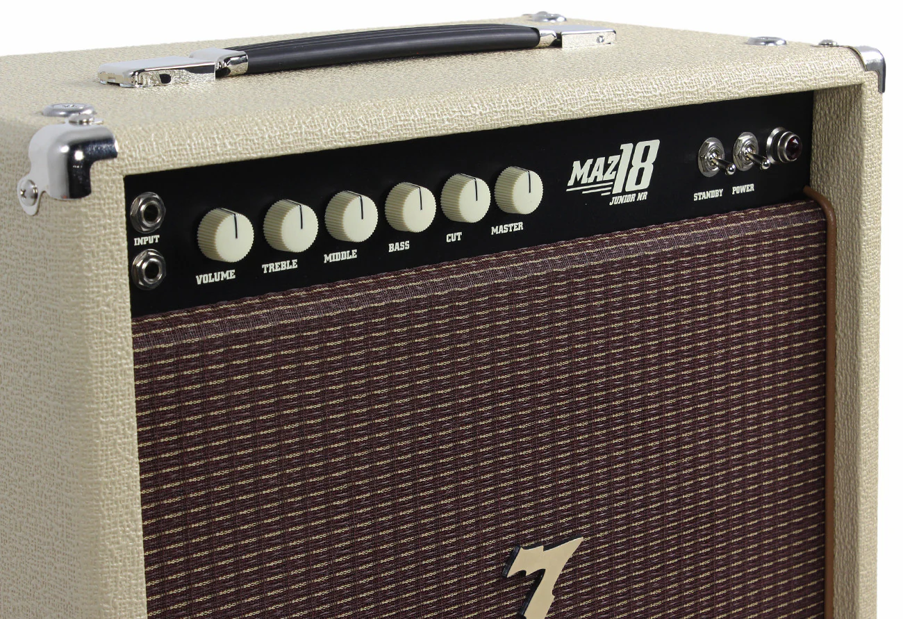 Dr. Z Maz 18 Jr NR MK II 1x12 Studio Combo, Blonde, Oxblood Grille - Image 3