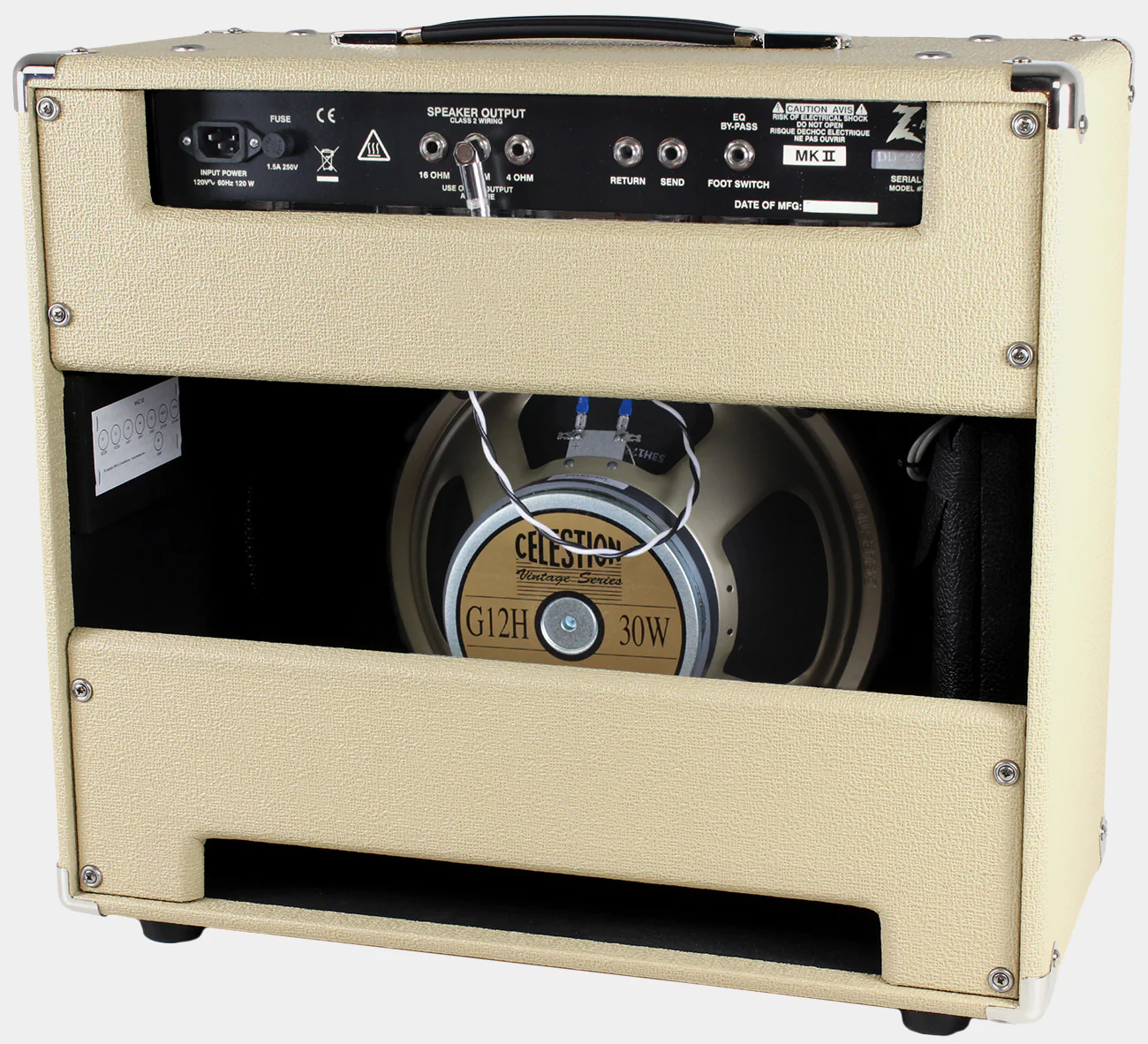 Dr. Z Maz 18 Jr Reverb MK II 1x12 Combo, Blonde, Tan Grille - Image 2