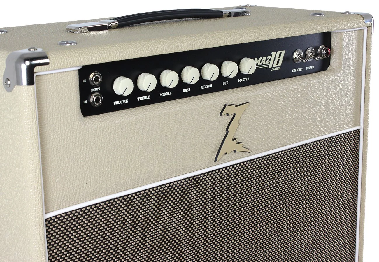 Dr. Z Maz 18 Jr Reverb MK II 1x12 Combo, Blonde, Tan Grille - Image 3