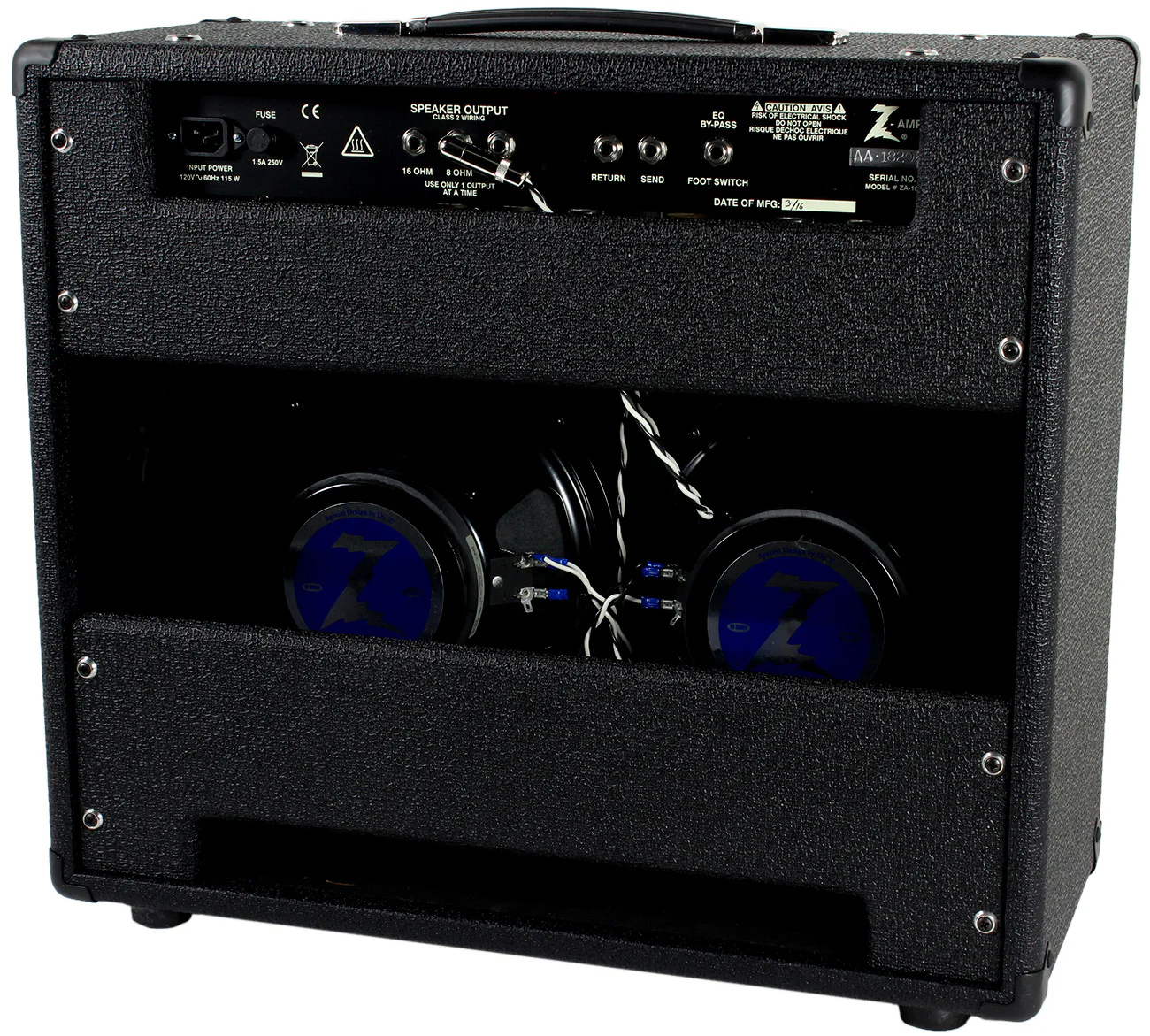 Dr. Z Maz 18 Jr Reverb 2x10 Combo - Black w/ ZW Grille - Image 2