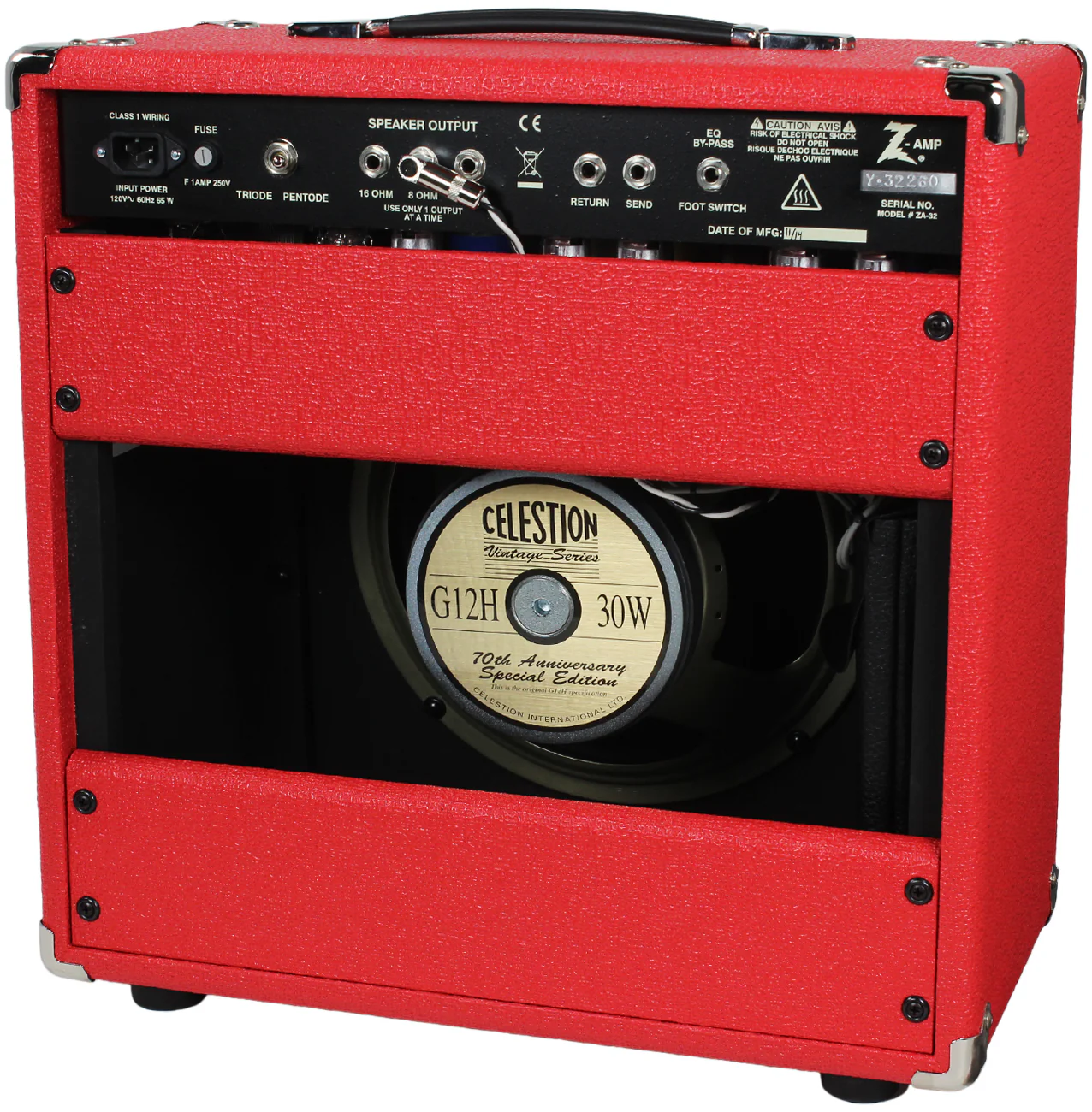 Dr. Z Maz 18 Jr Reverb MK II 1x12 Studio Combo - Red, ZW Grille - Image 2
