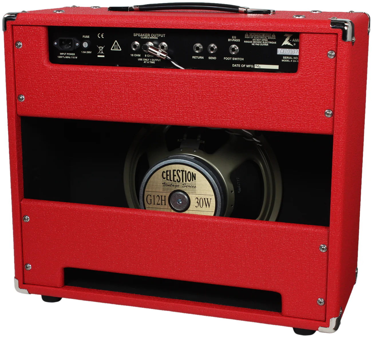 Dr. Z Maz 18 Jr Reverb MKII 1x12 Combo - Red/ ZW Grille - Image 2