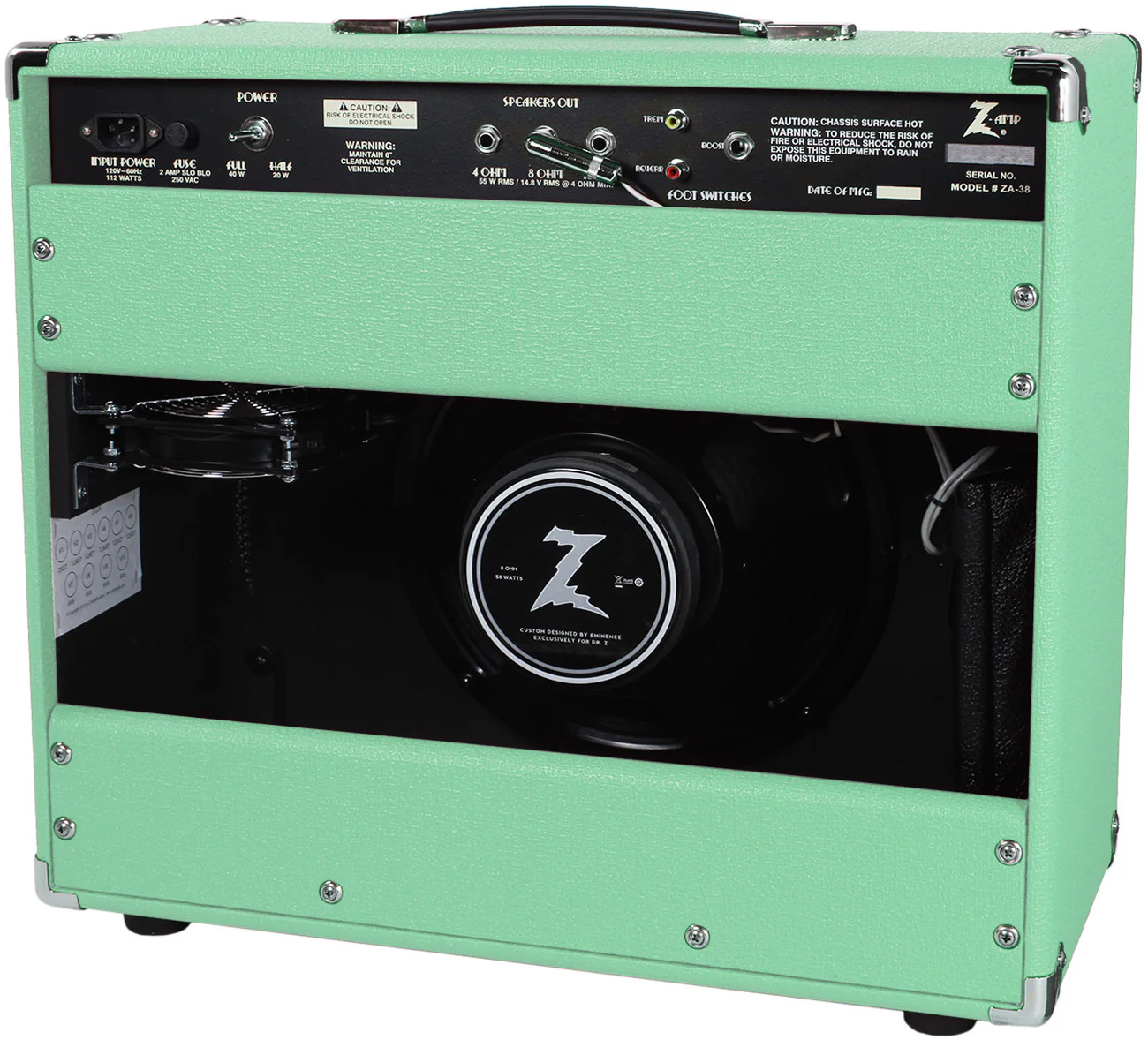 Dr. Z Z-Lux 1x12 Combo - Surf Green w/ ZW Grille - Image 2