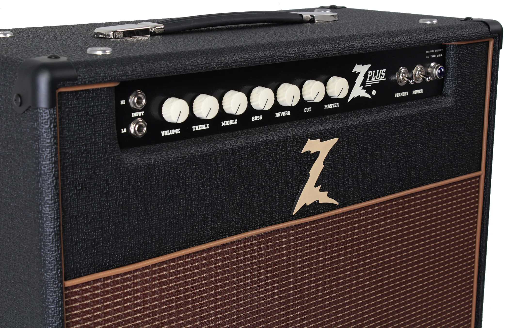 Dr. Z Z-Plus 1x12 Lite Cab Combo, Black, Oxblood Grille - Image 3