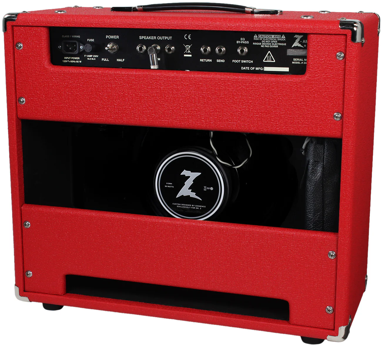 Dr. Z Z-Plus 1x12 Lite Cab Combo - Red w/ ZW - Image 2