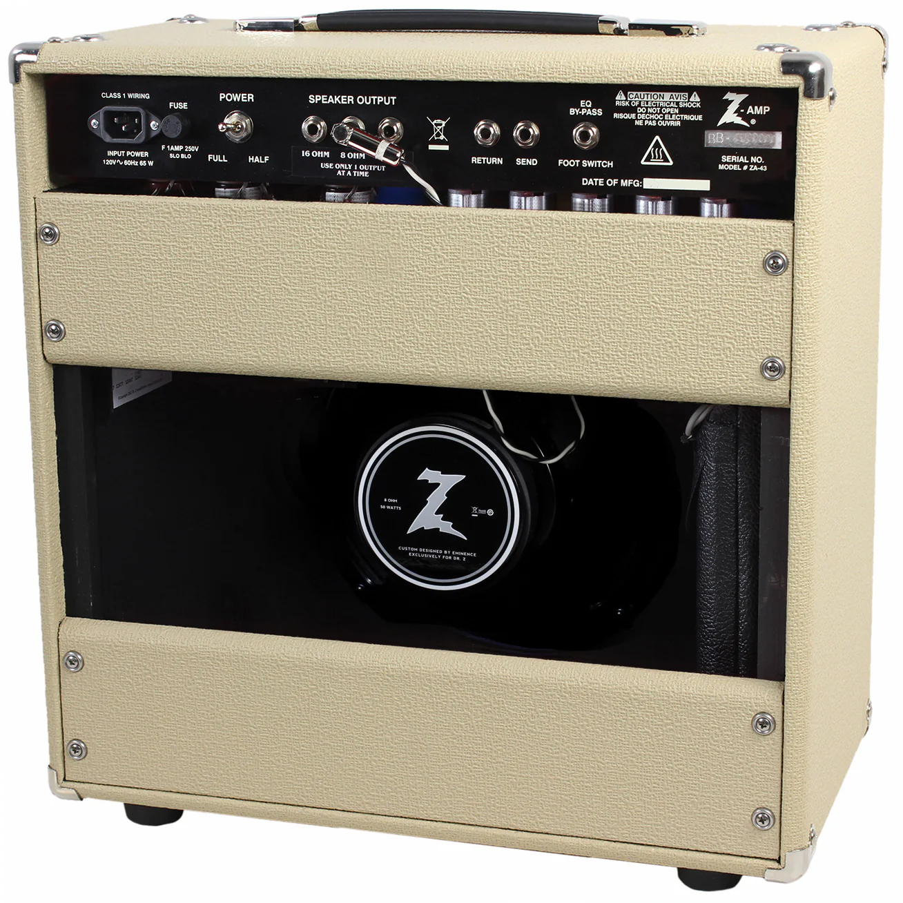 Dr. Z Z-Plus 1x12 Studio Combo, Blonde, Oxblood Grille - Image 2