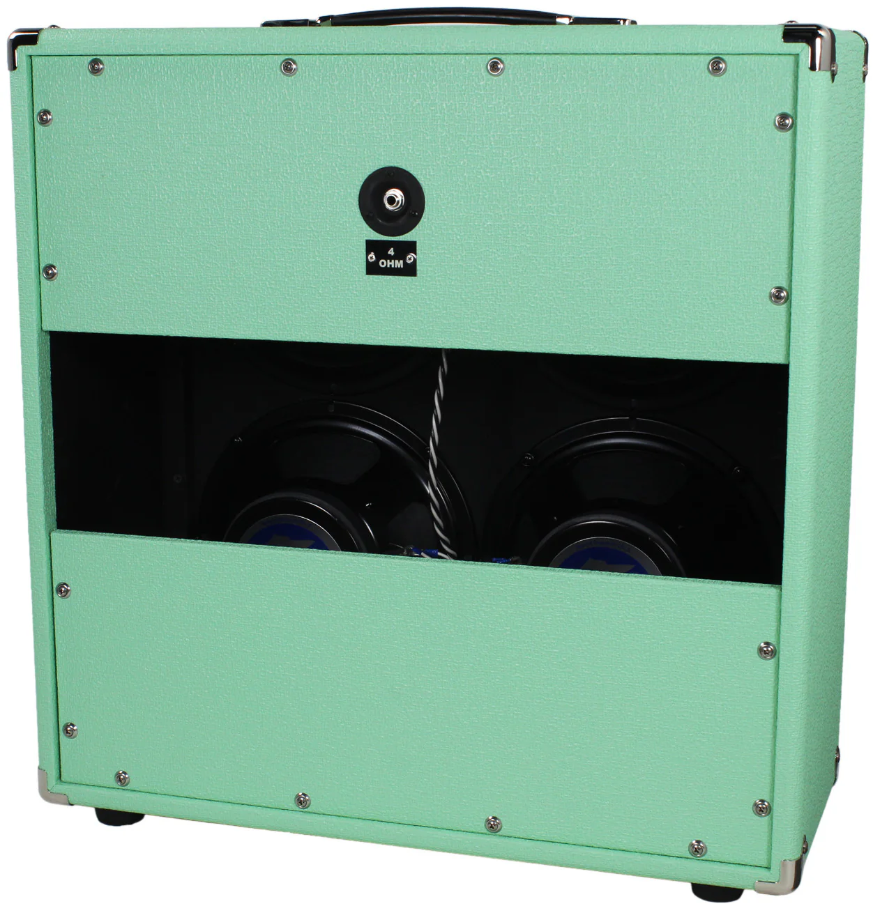 Dr. Z 4x10 Speaker Cab - Surf Green w/ Z-Wreck Grille - Image 2