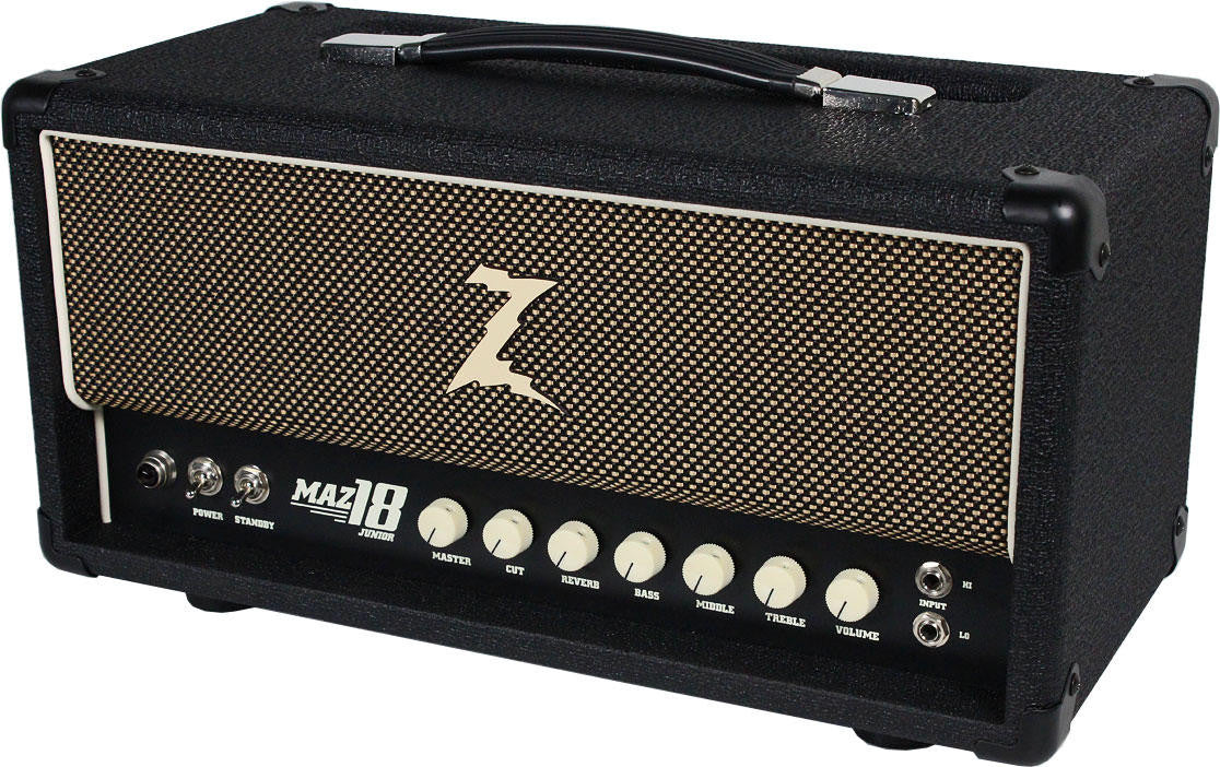 Dr. Z Maz 18 Jr Reverb MK II Head, Black, Tan Grille - Image 3