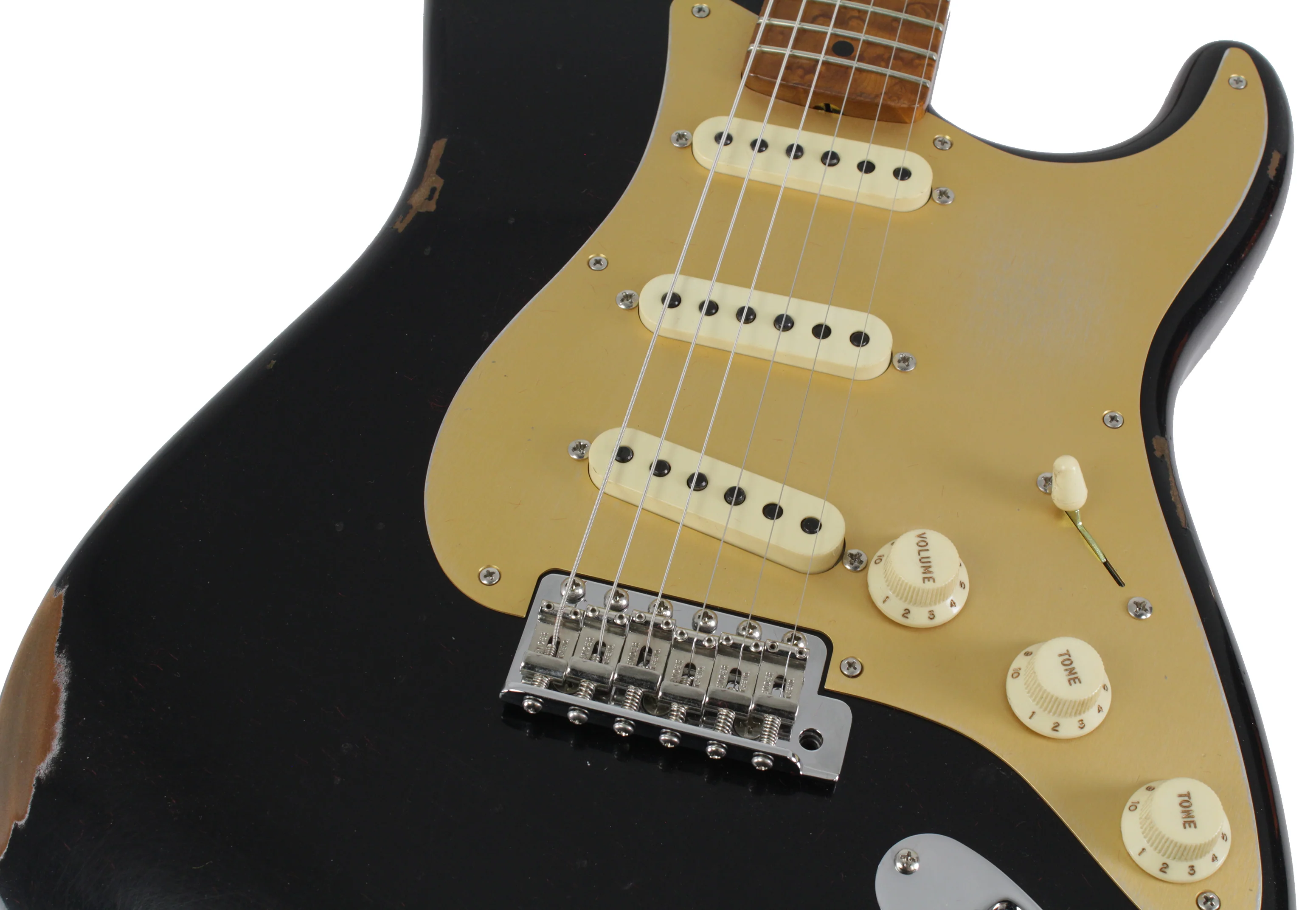 Fender Custom Shop 1956 Relic Roasted Strat, Aged Black - Image 3