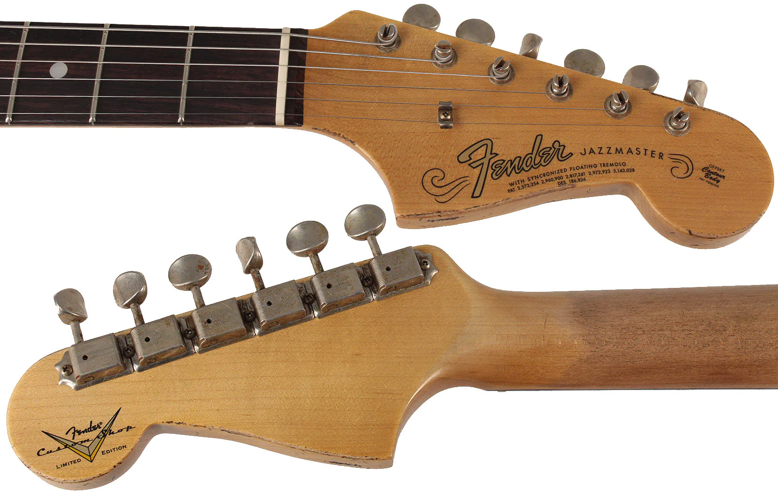 Fender Custom Shop Limited 1965 Relic Jazzmaster, Aged Fire Mist Red - Image 11
