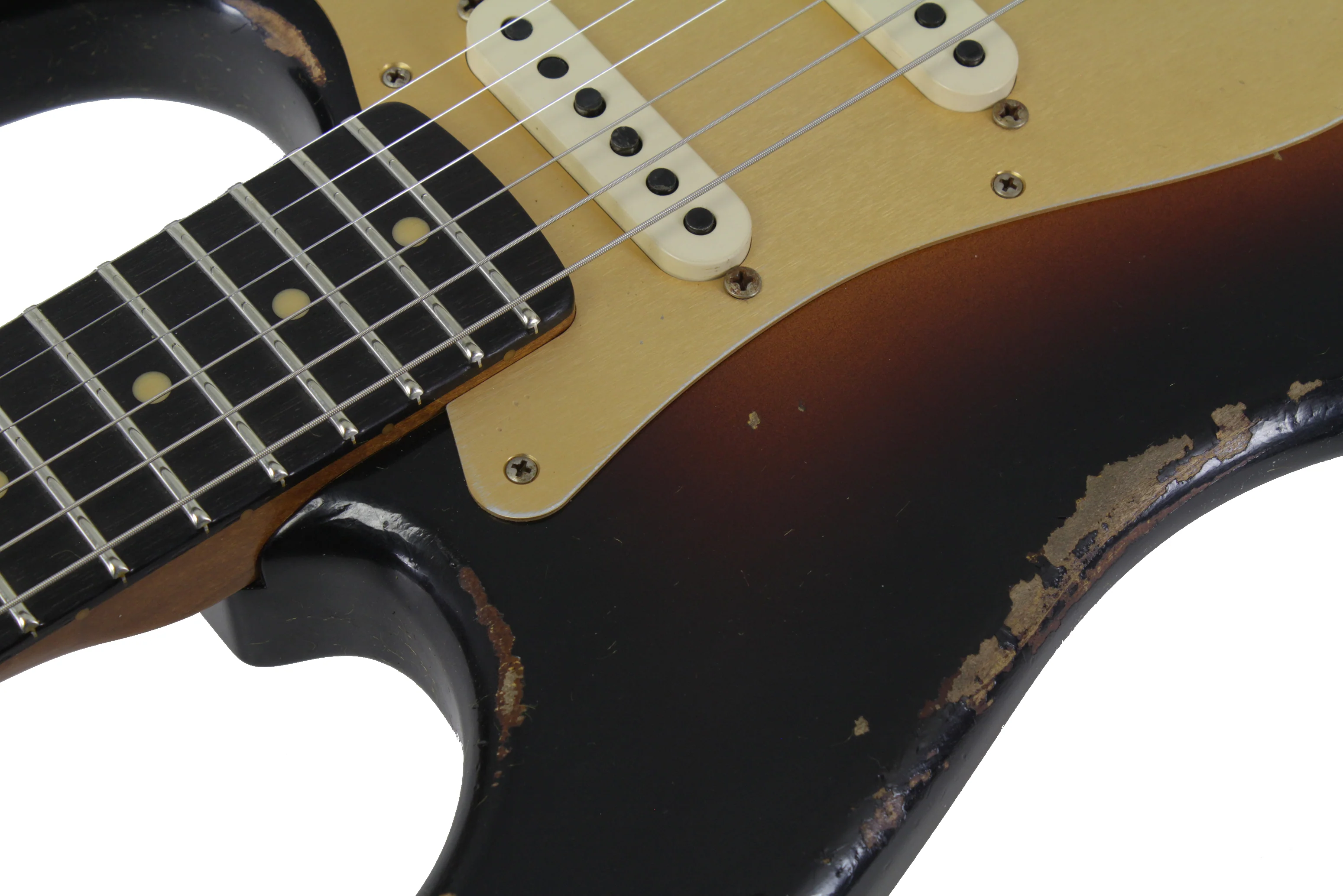 Fender Custom Shop 1959 Roasted Stratocaster, Heavy Relic, 3-Tone Sunburst - Image 5