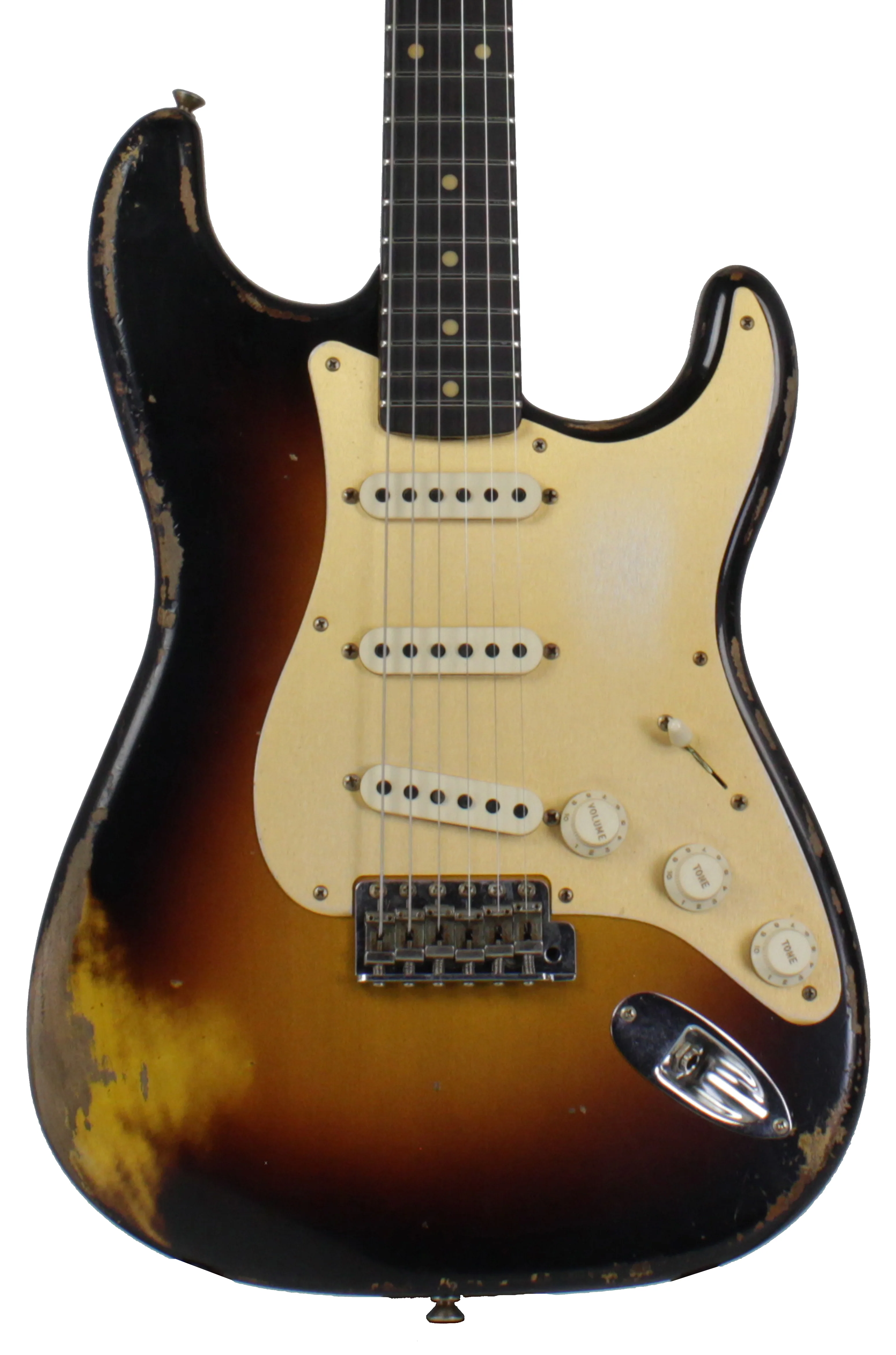 Fender Custom Shop 1959 Roasted Stratocaster, Heavy Relic, 3-Tone Sunburst - Image 6