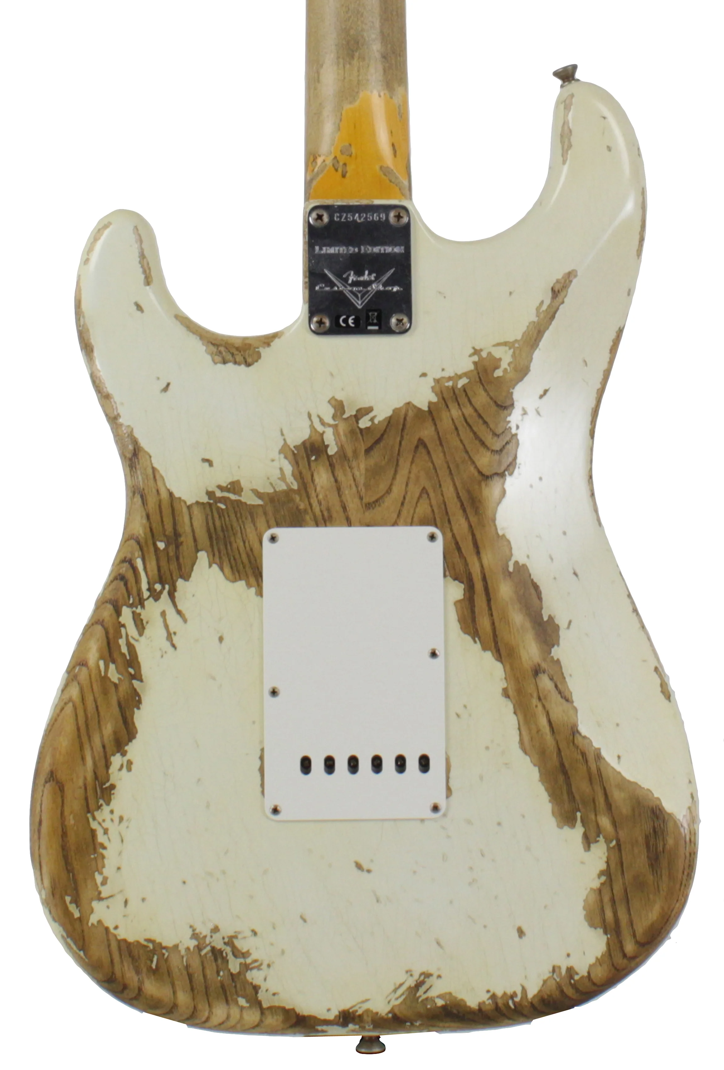 Fender Custom Shop 63 Stratocaster Limited, Super Heavy Relic, Faded Aged Olympic White - Image 7