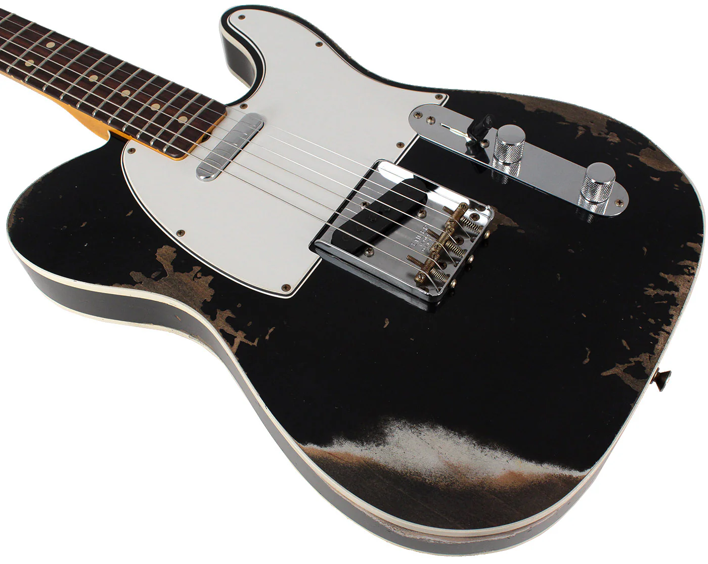 Fender Custom Shop 1964 Telecaster Custom, Heavy Relic, Aged Black - Image 7