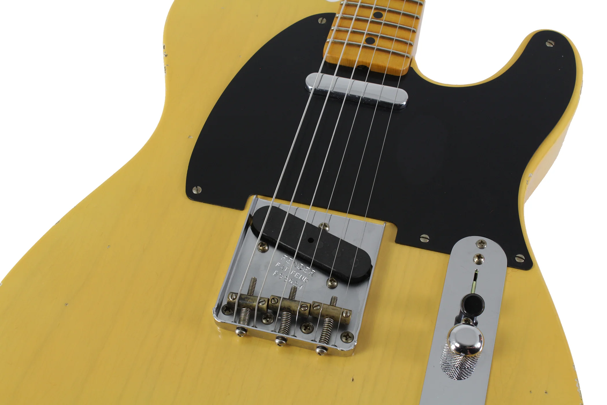 Fender Custom Shop 1952 Telecaster, Relic, Aged Nocaster Blonde - Image 3