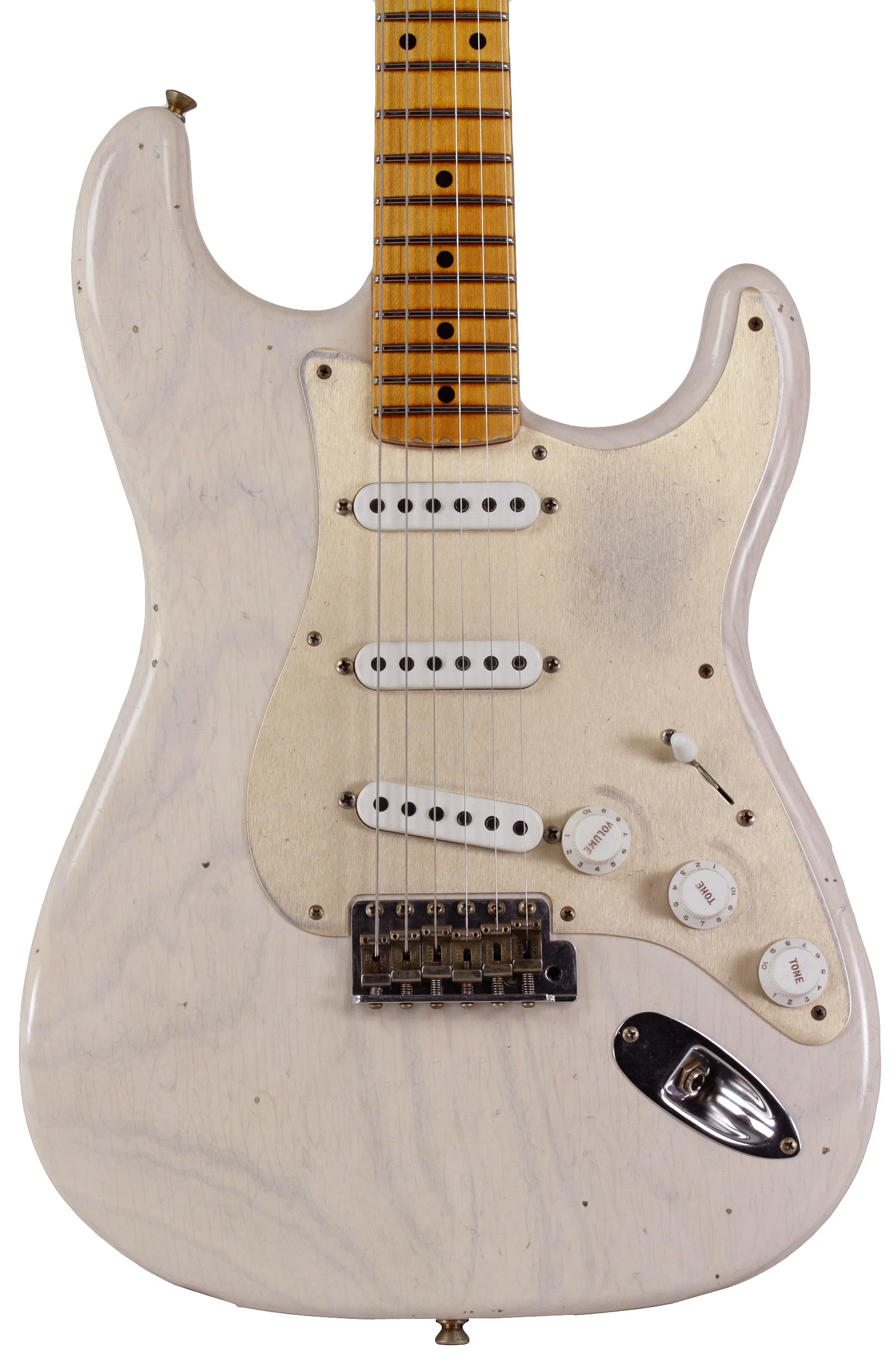 Fender Custom Shop Limited '55 Dual-Mag Strat Journeyman Relic, Aged White Blonde - Image 13