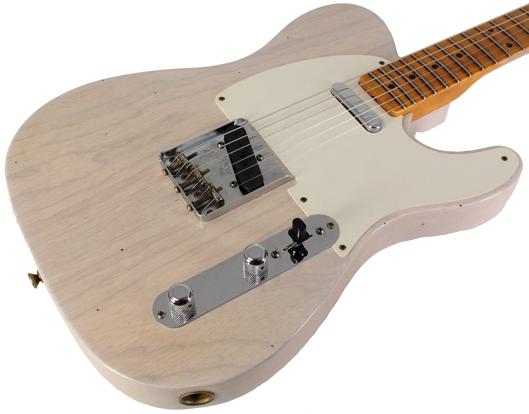 Fender Custom Shop 1955 Telecaster Journeyman Relic Guitar, Aged White Blonde - Image 2