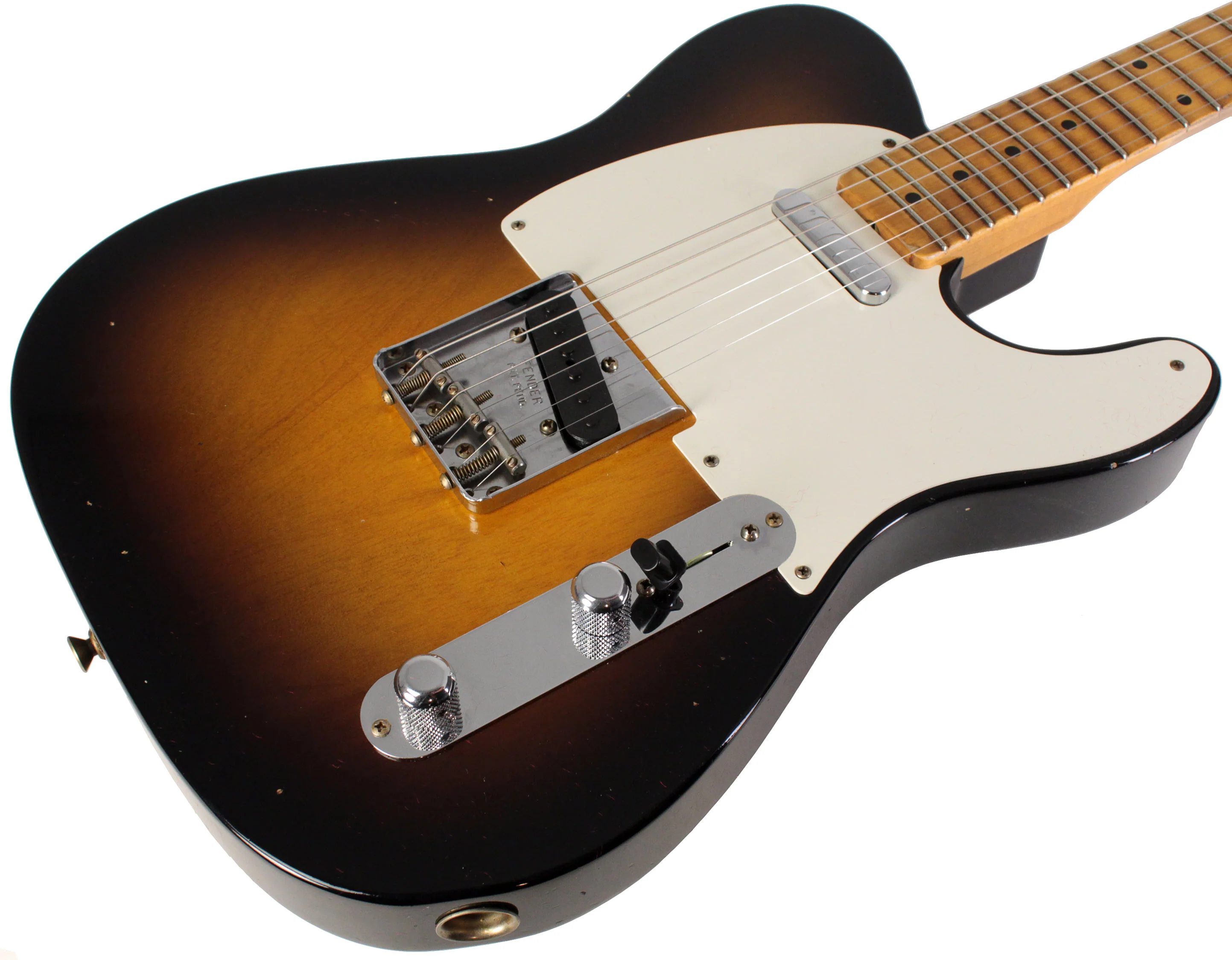Fender Custom Shop 1955 Telecaster Journeyman Relic Guitar, Wide Fade 2 Color Sunburst - Image 2
