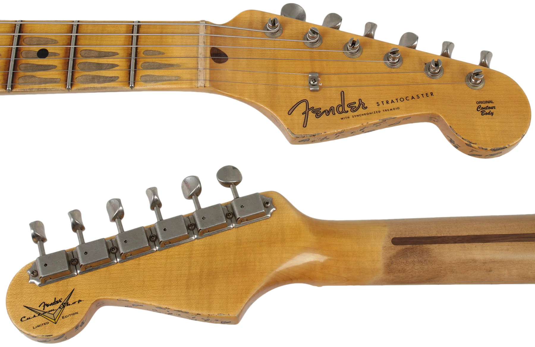 Fender Custom Shop 58 Relic Strat Guitar, Super Faded 3TS - Image 8
