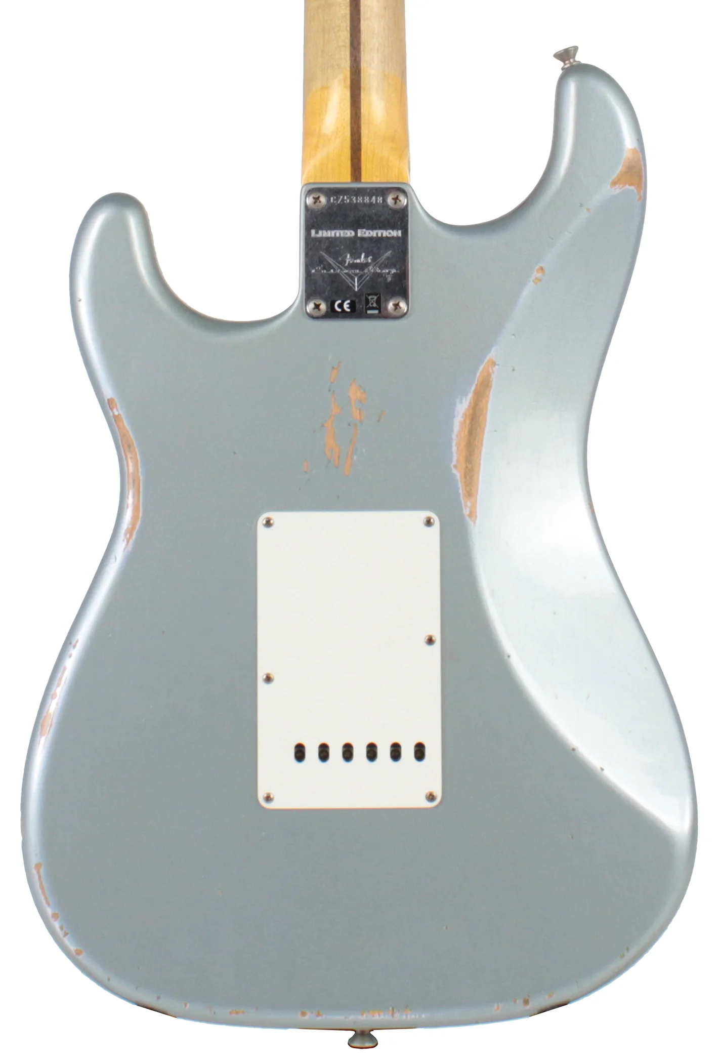 Fender Custom Shop 58 Relic Strat Guitar, Super Faded Ice Blue Metallic - Image 3