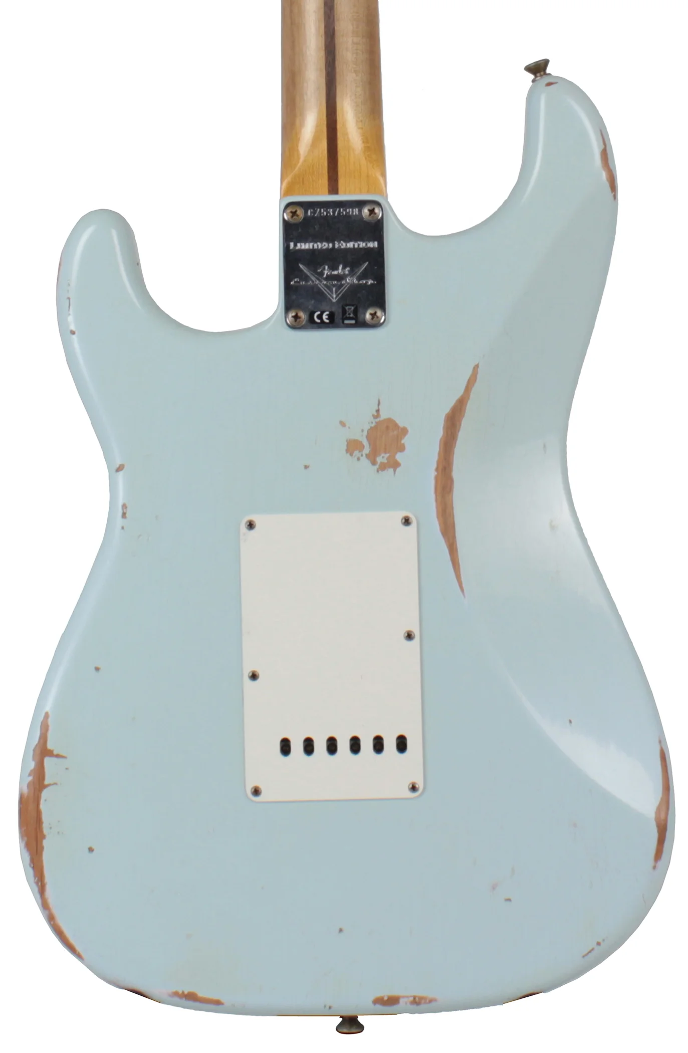 Fender Custom Shop 58 Relic Strat Guitar, Super Faded Sonic Blue - Image 4